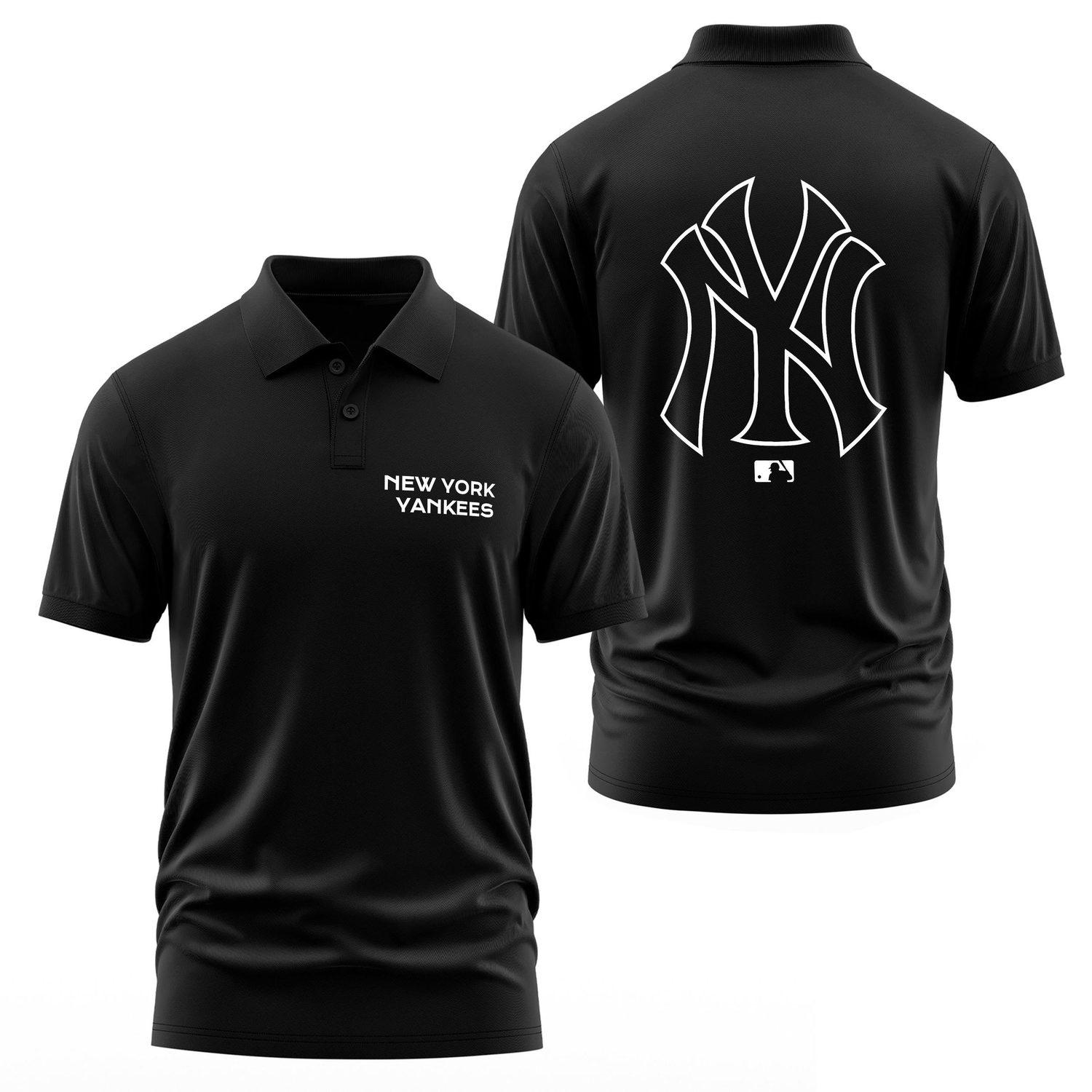NY YANKEES MLB Edition Polo Tişört M - Siyah