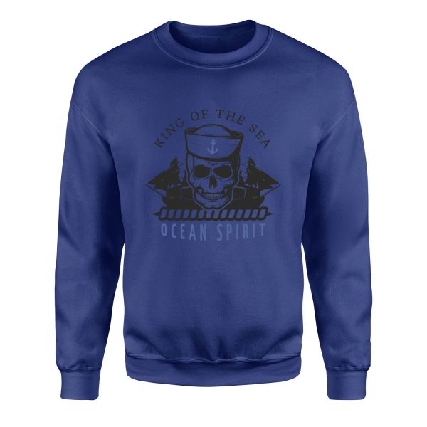 King of the Sea Denizci Sweatshirt XL - İndigo Mavisi