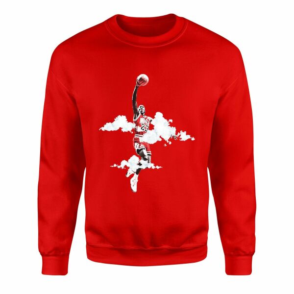 His Airness Sweatshirt M - Kırmızı