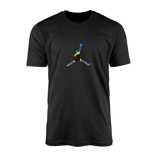 Air Jordan Colorful Tişört S - Siyah