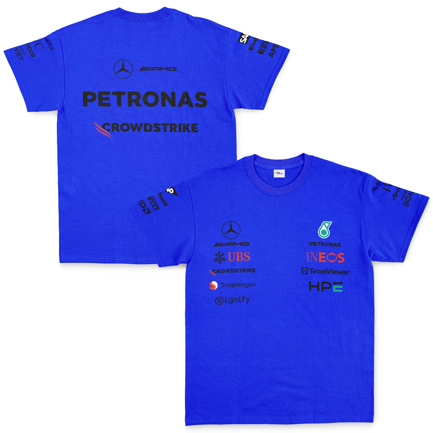 Mercedes AMG Petronas 2026 Teamline Tişört M - Mavi