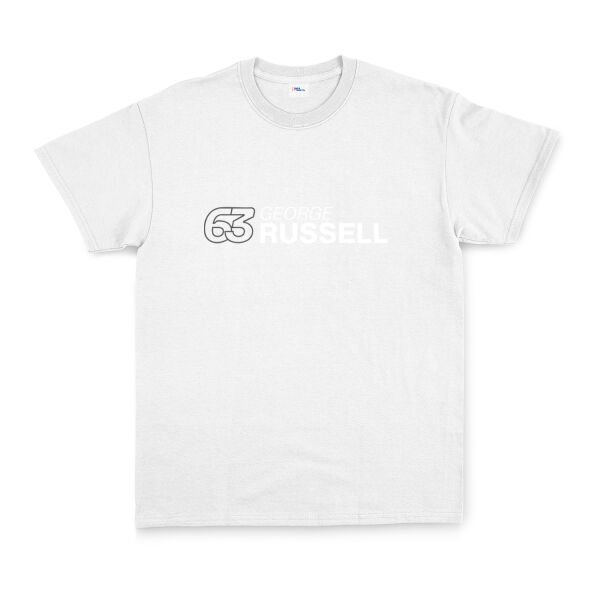 George Russell 63 Tişört XL - Beyaz