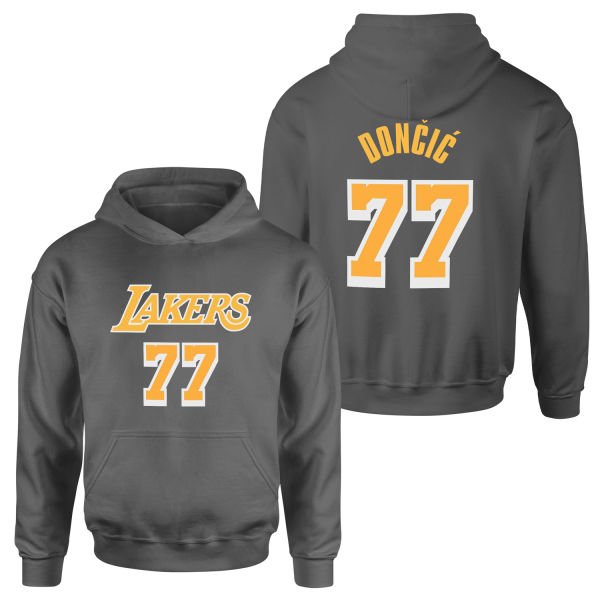 Luka Doncic 77 Lakers White Hoodie XL - Füme