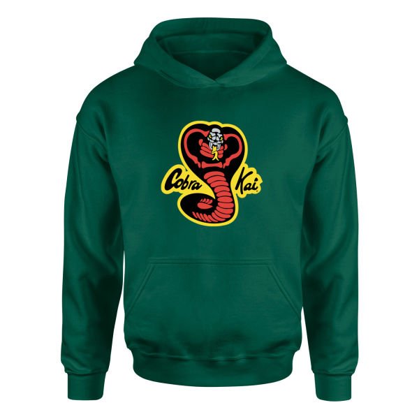 Cobra Kai Hoodie M - Nefti Yeşili
