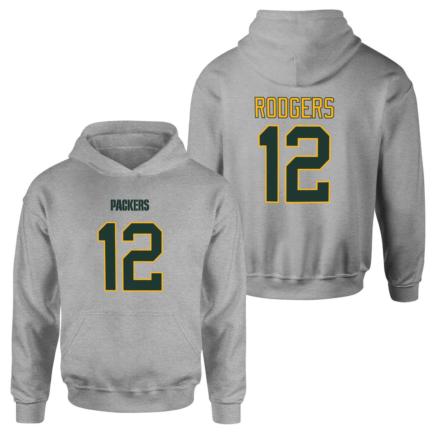 Aaron Rodgers Green Bay Packers Hoodie L - Gri