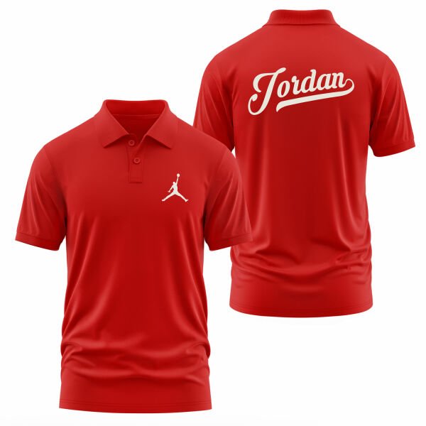 Jordan Enhanced Polo Tişört M - Kırmızı