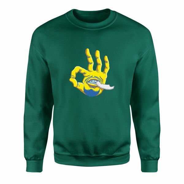 Stephen Curry Hand Sweatshirt L - Nefti Yeşili