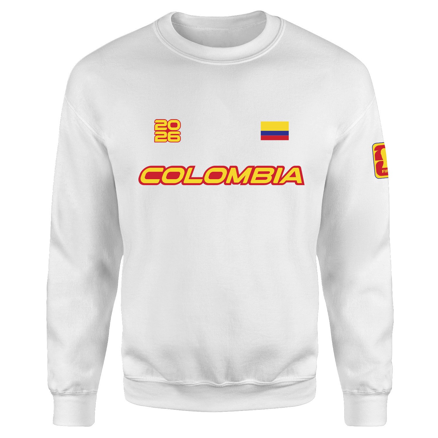 Kolombiya 2026 Sweatshirt S - Beyaz