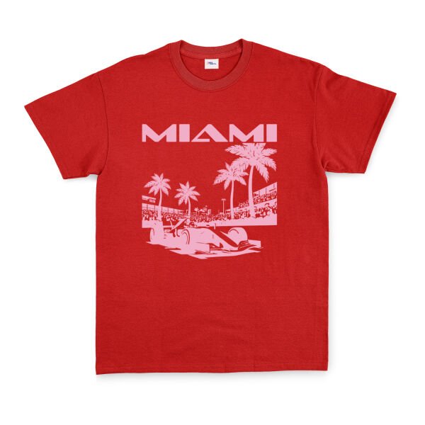Miami Track Tişört XL - Kırmızı