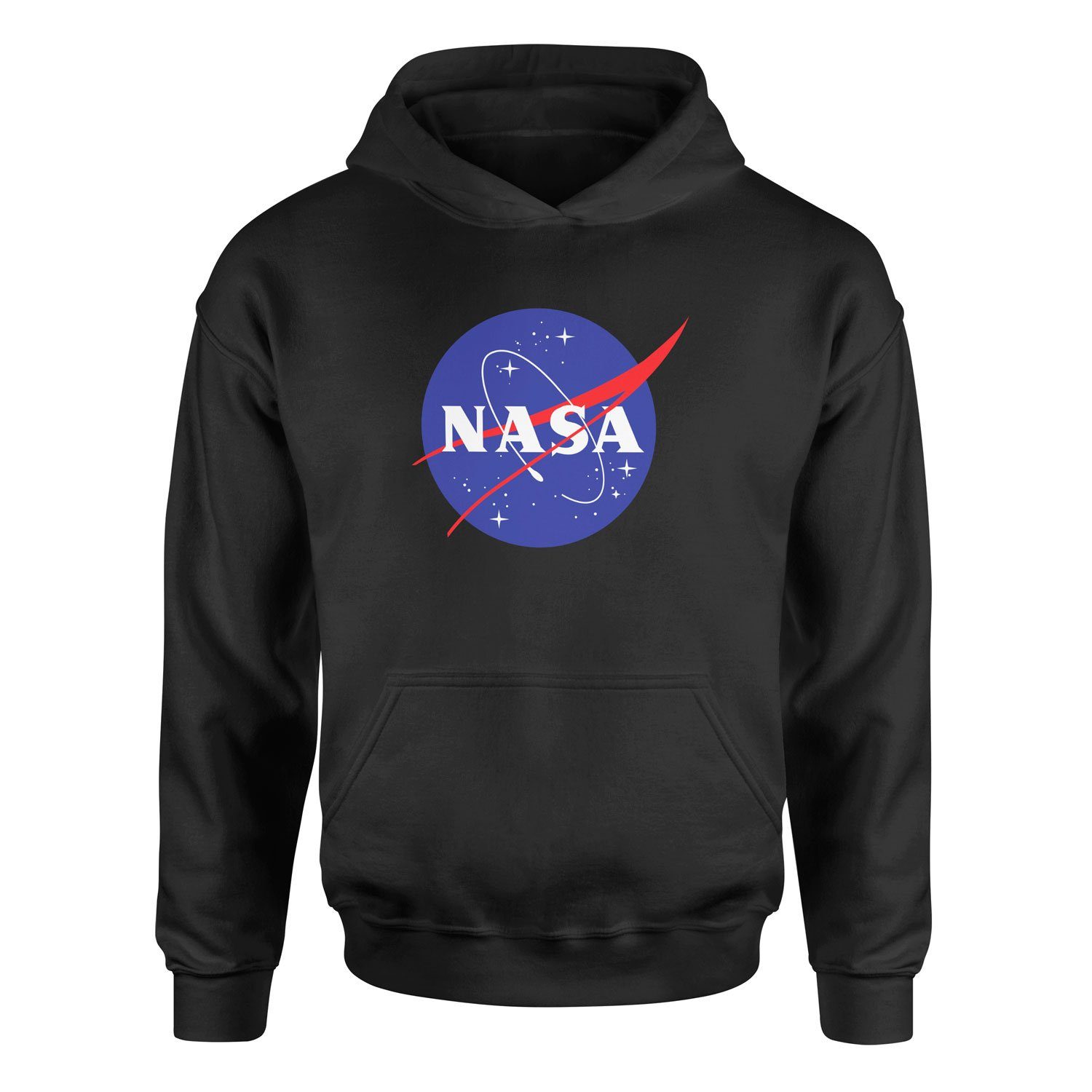 NASA Hoodie M - Siyah