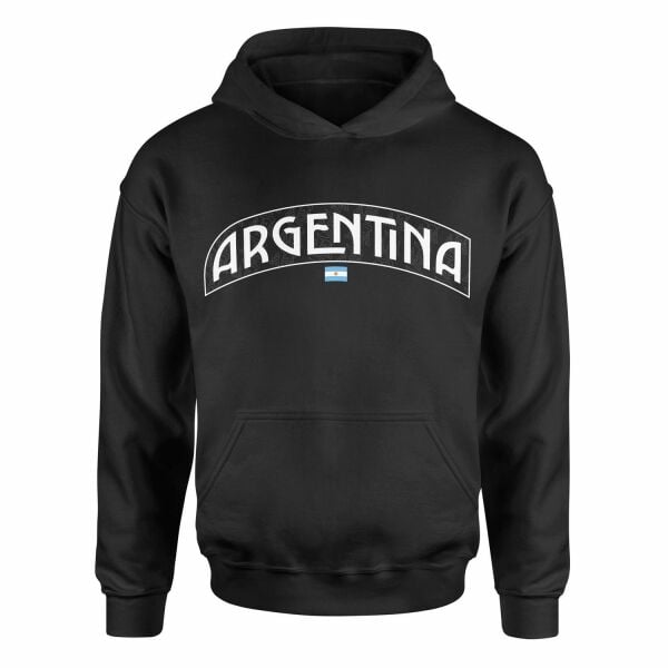 Arjantin Hoodie M - Siyah