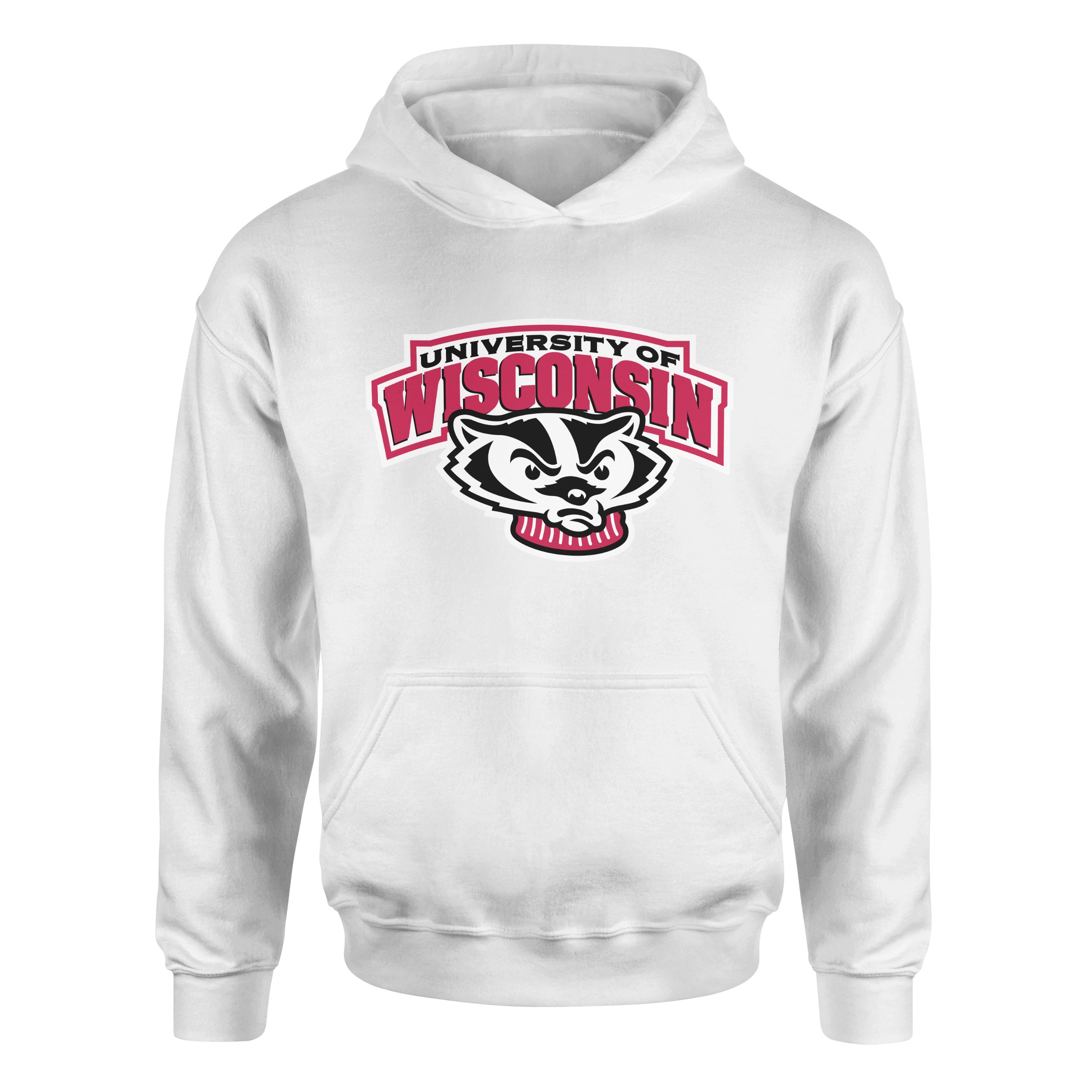 Wisconsin Badgers Hoodie L - Beyaz