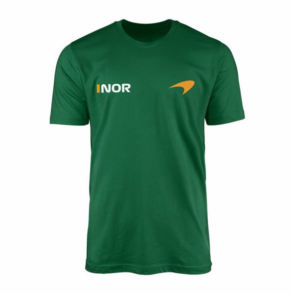 Lando Norris #NOR ID McLaren Racing Tişört M - Nefti Yeşili