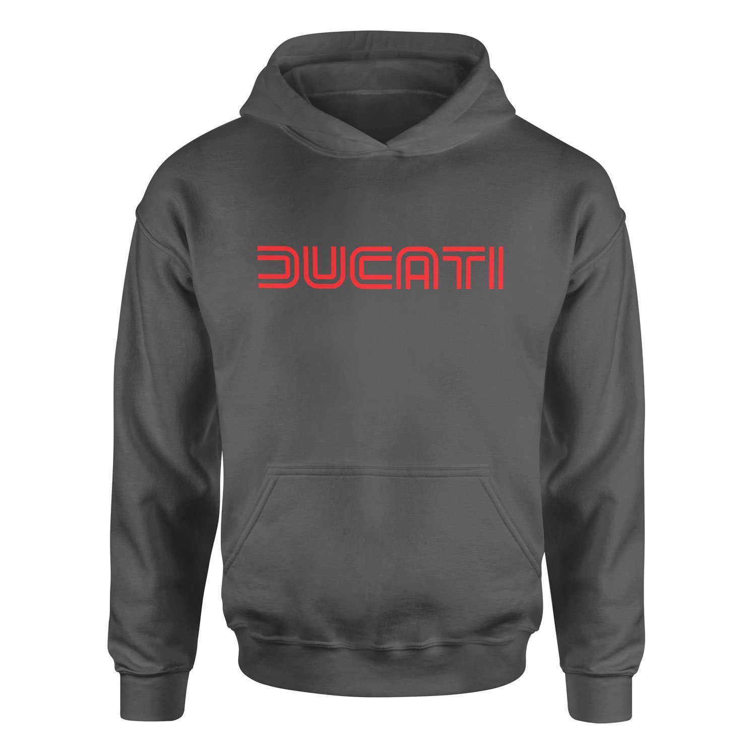 Ducati Racing Lines Hoodie XXL - Füme