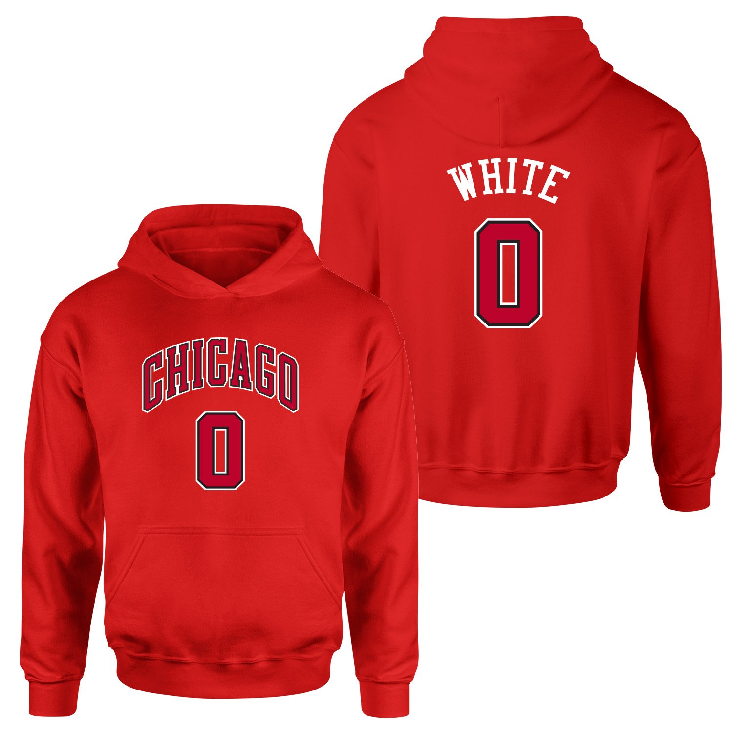 Coby White Chicago 0 Forma Hoodie S - Kırmızı
