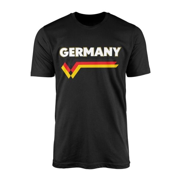 Almanya Retro II Tişört XL - Siyah