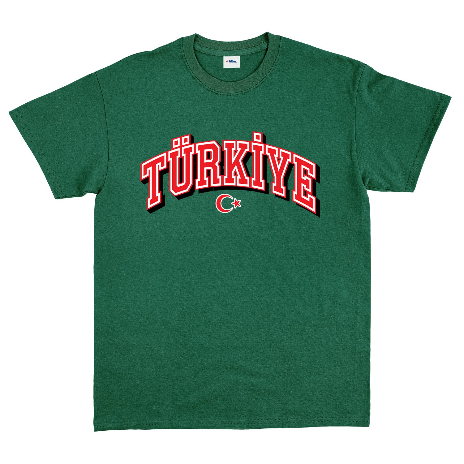 Türkiye 2026 Varsity Tişört L - Nefti Yeşili