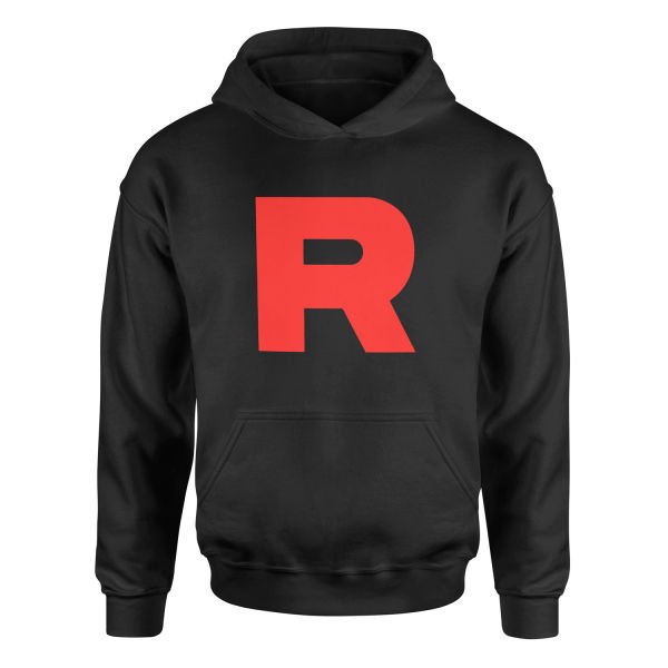 Team Rocket Hoodie S - Siyah