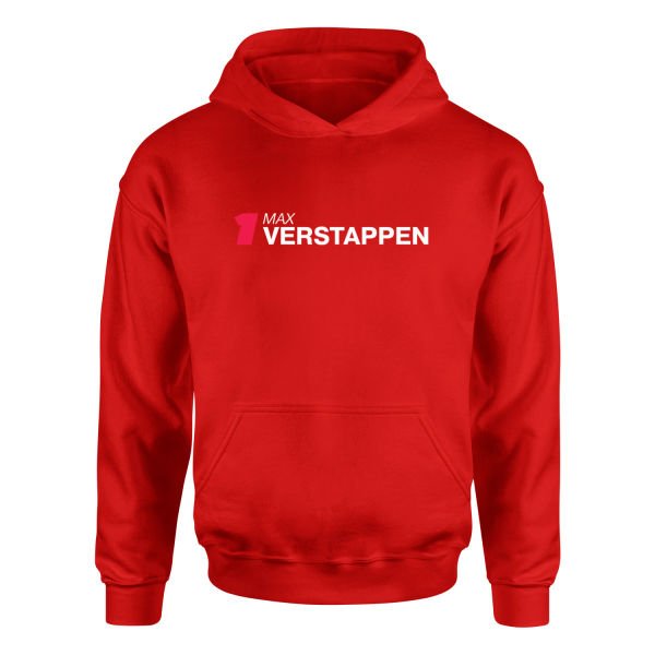 Max Verstappen 1 Hoodie L - Kırmızı