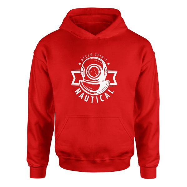 Ocean Spirit Denizci Hoodie L - Kırmızı