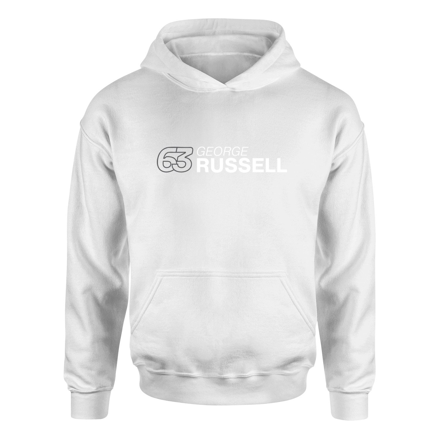 George Russell 63 Hoodie XXL - Beyaz