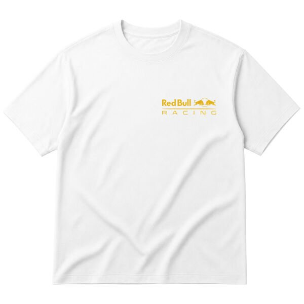 Red Bull Racing Yellow Oversize Tişört S - Beyaz