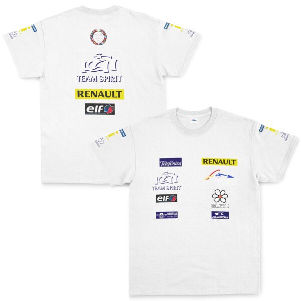 Renault Team Spirit Vintage Teamline Tişört XL - Beyaz