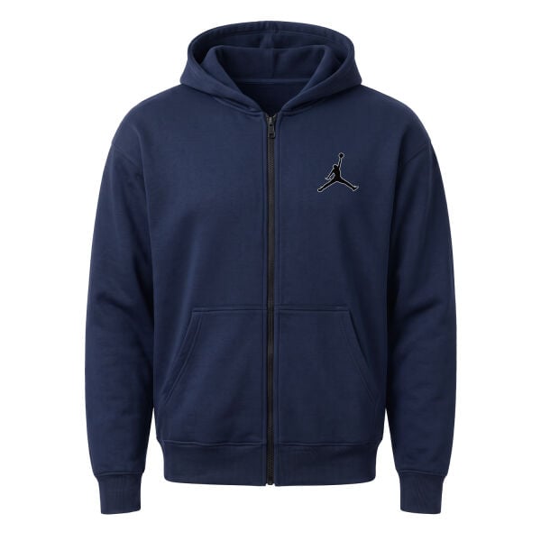 Air Jordan Stroked Fermuarlı Kapüşonlu Sweatshirt