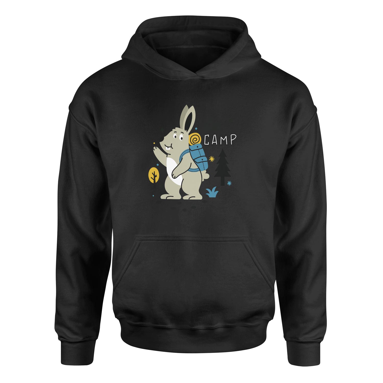 Let’s Camp Hoodie S - Siyah