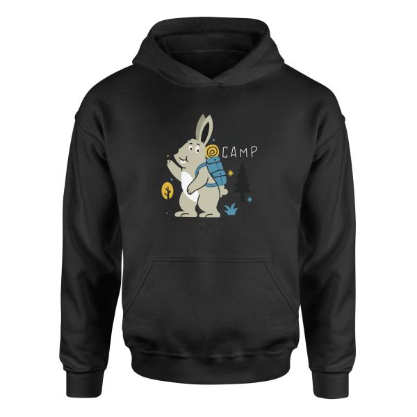 Let’s Camp Hoodie S - Siyah