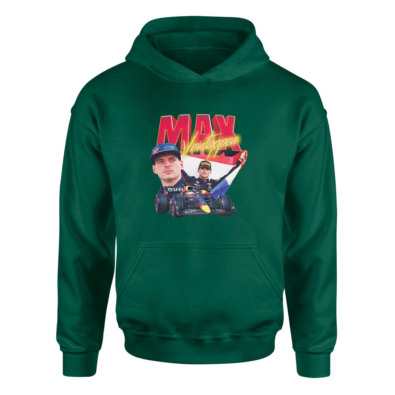 Max Verstappen Champion Hoodie M - Nefti Yeşili