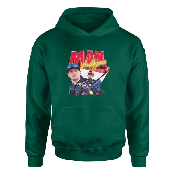 Max Verstappen Champion Hoodie M - Nefti Yeşili