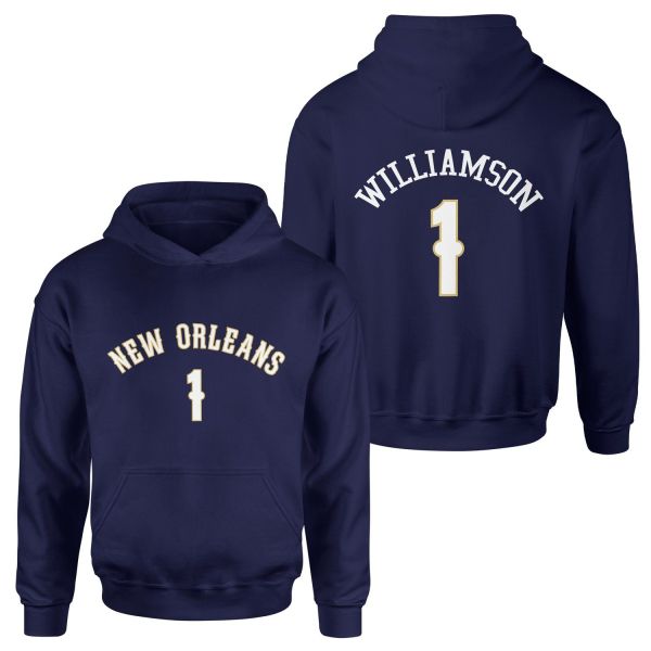 Zion Williamson New Orleans Forma Hoodie L - İndigo Mavisi