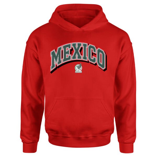 Meksika 2026 Varsity Hoodie M - Kırmızı