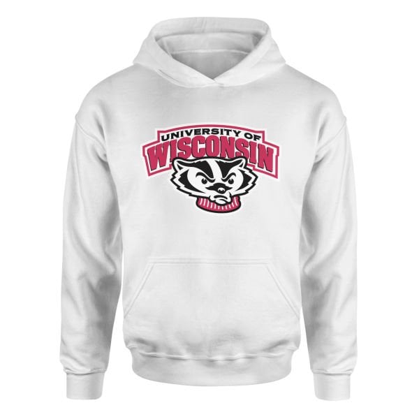 Wisconsin Badgers Hoodie XL - Beyaz