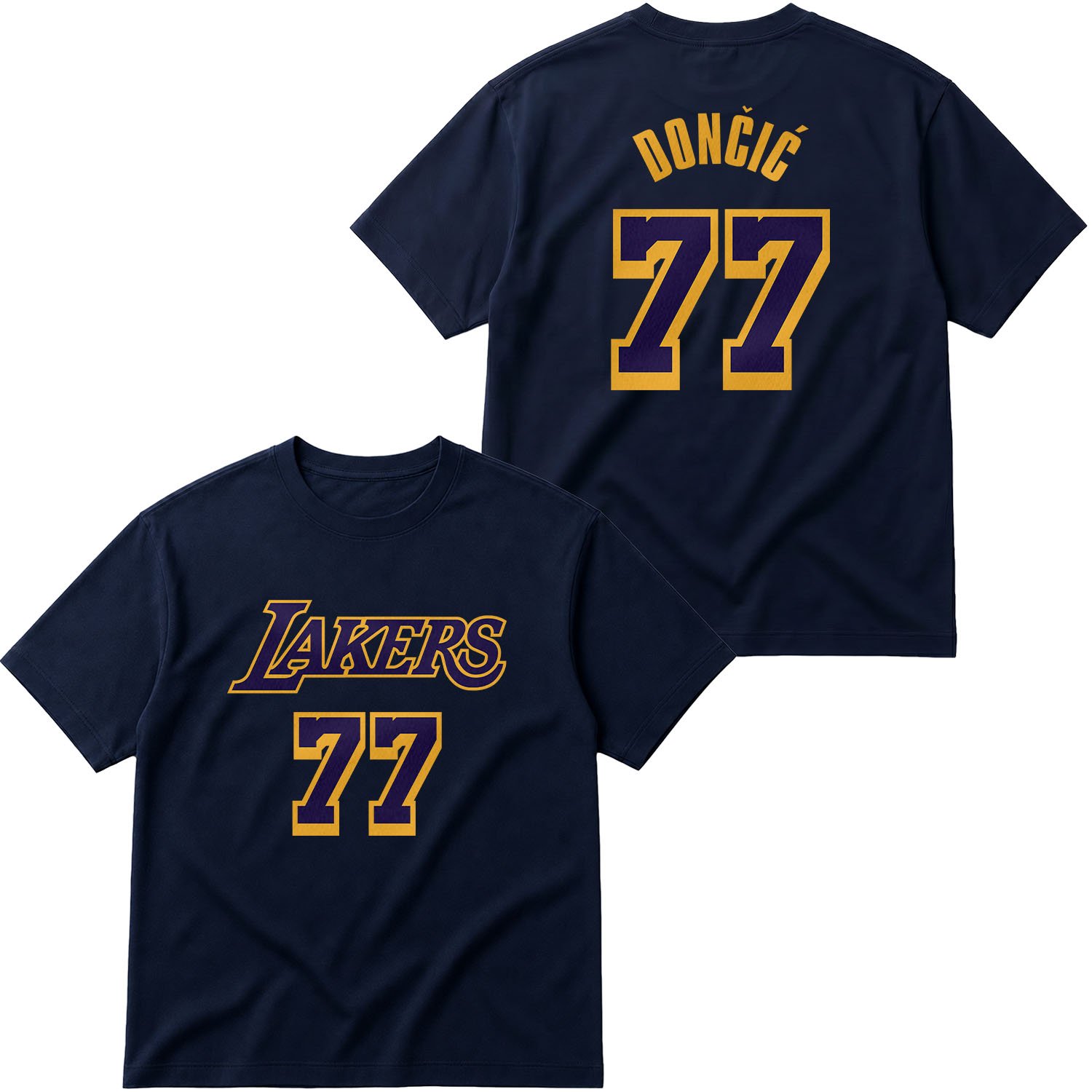 Luka Doncic 77 Lakers Oversize Tişört