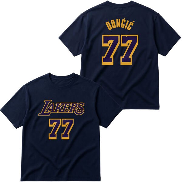 Luka Doncic 77 Lakers Oversize Tişört