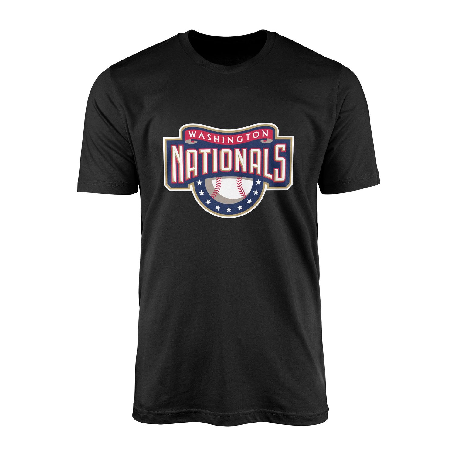 Washington NATIONALS Retro Tişört S - Siyah
