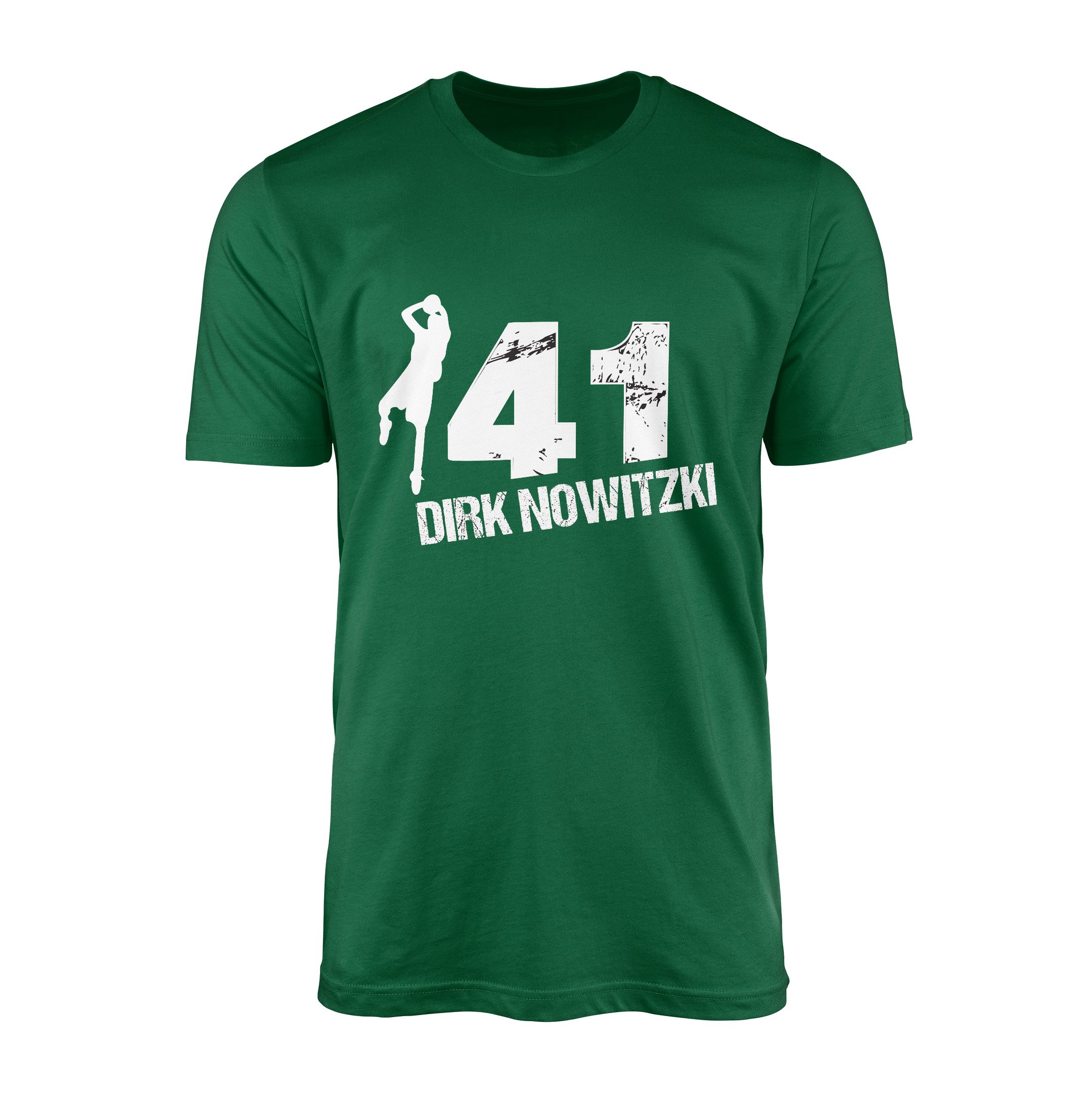 Dirk Nowitzki 41 Tişört S - Nefti Yeşili