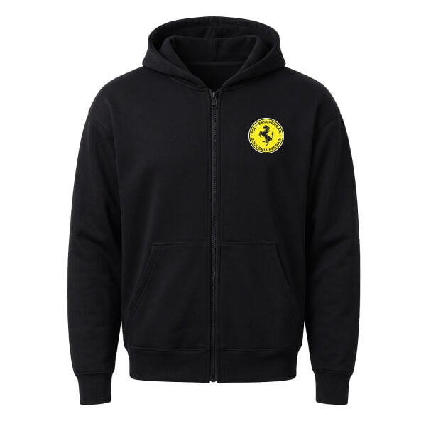 Scuderia Ferrari Badge Fermuarlı Kapüşonlu Sweatshirt