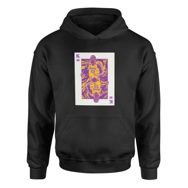 King James Card Hoodie XXL - Siyah