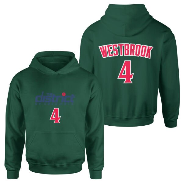 Russell Westbrook Wizards Forma Hoodie XL - Nefti Yeşili