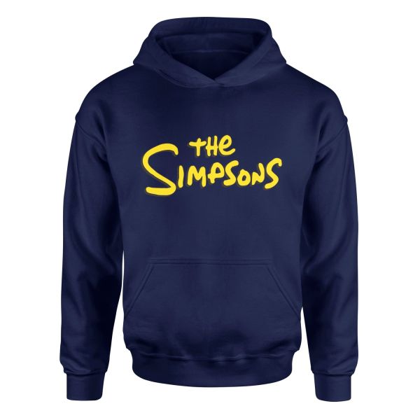 The Simpsons Hoodie L - İndigo Mavisi
