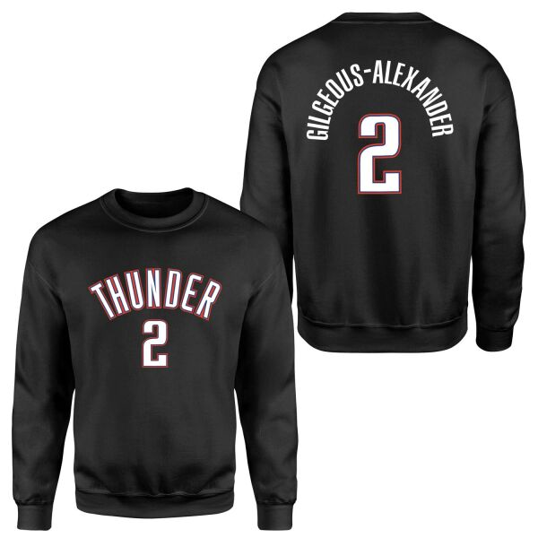 Shai Gilgeous-Alexander Oklahoma Forma Sweatshirt L - Siyah