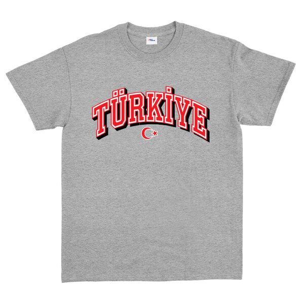 Türkiye 2026 Varsity Tişört S - Gri