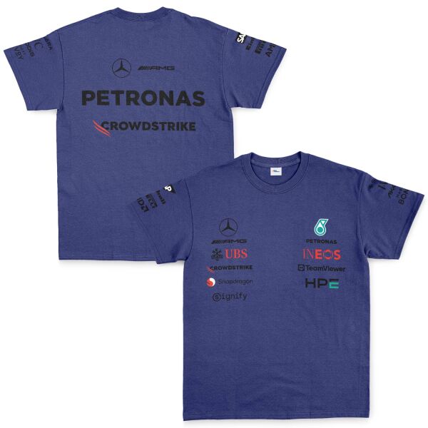 Mercedes AMG Petronas 2026 Teamline Tişört L - İndigo Mavisi