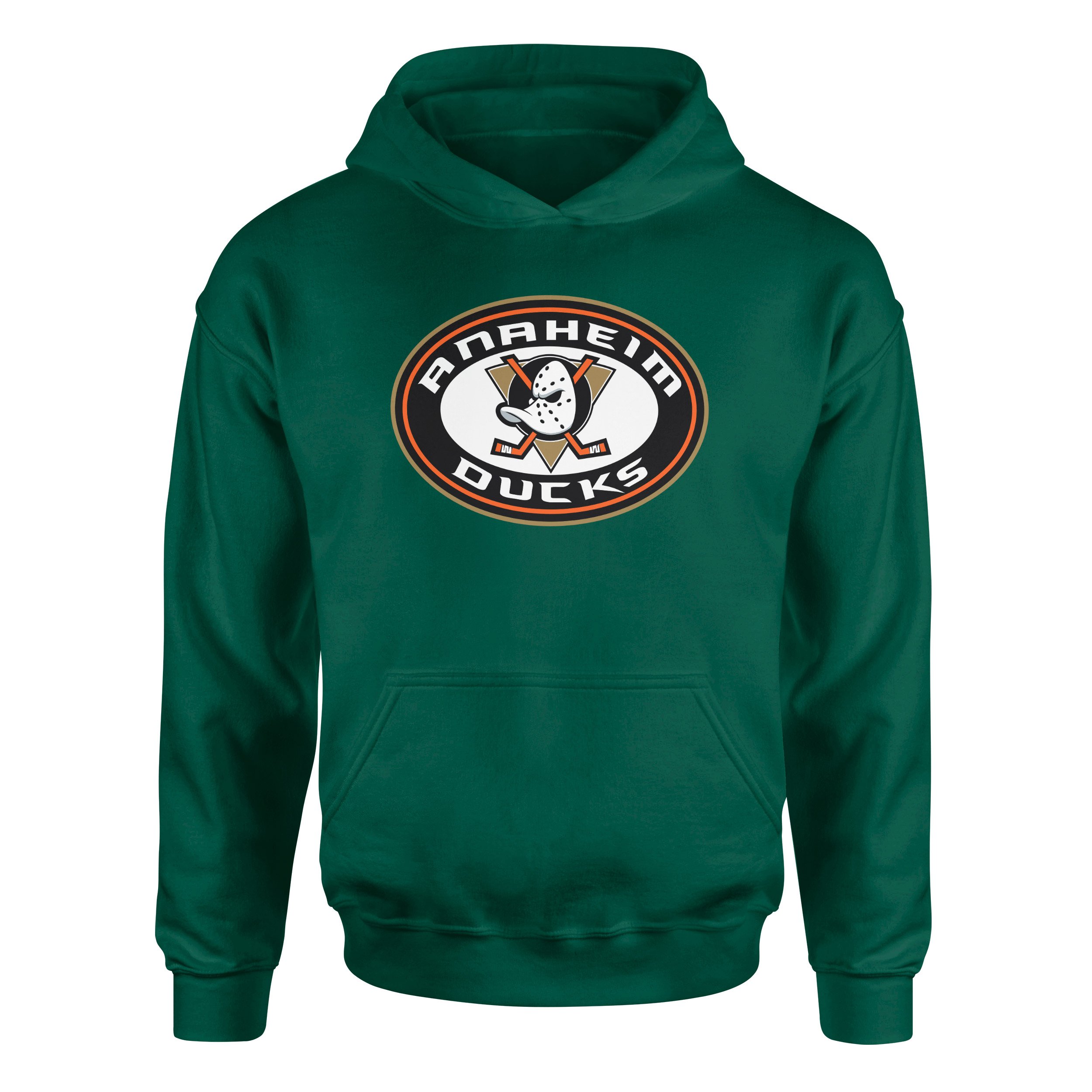 Anaheim Ducks Hoodie M - Nefti Yeşili