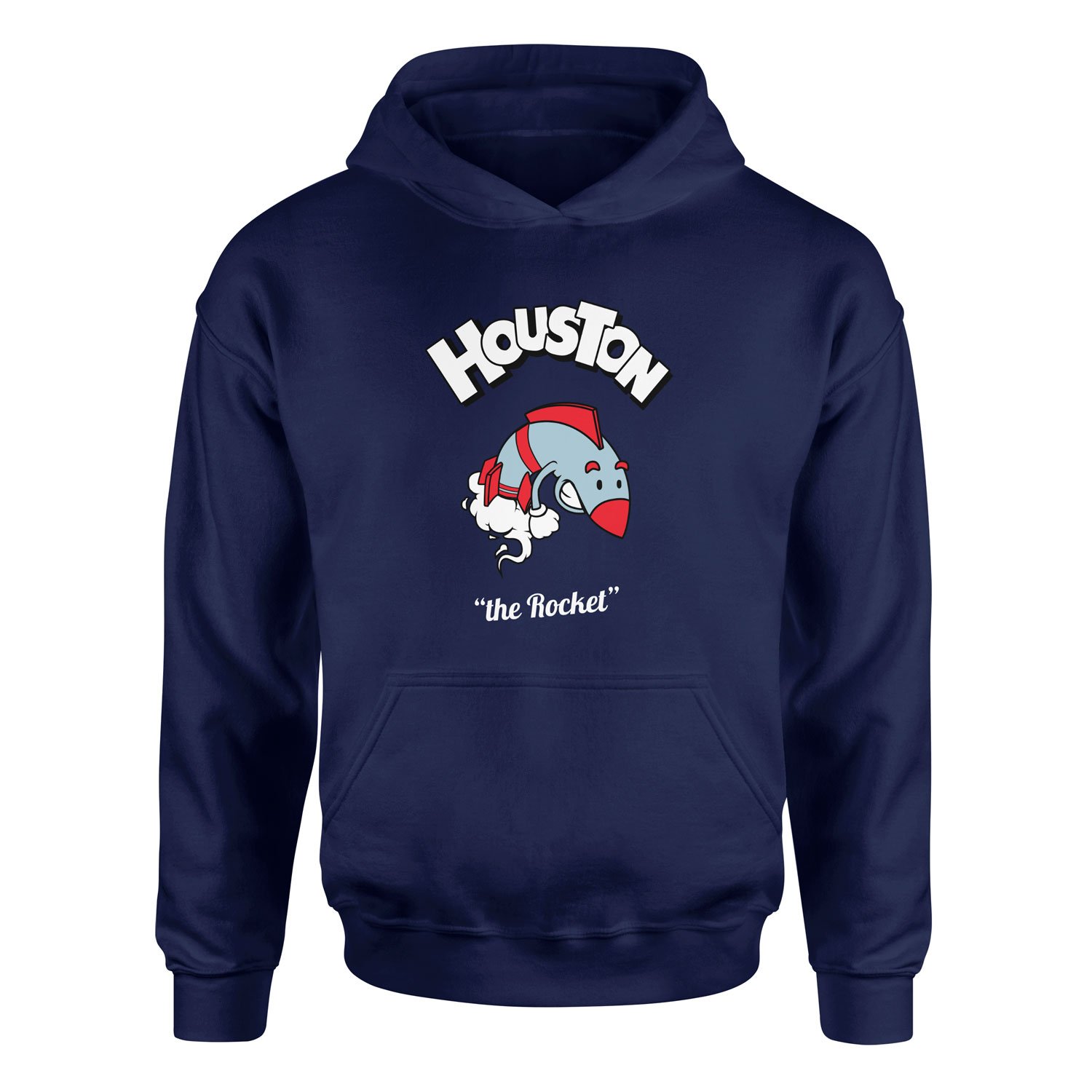 Houston Cartoon Hoodie L - İndigo Mavisi