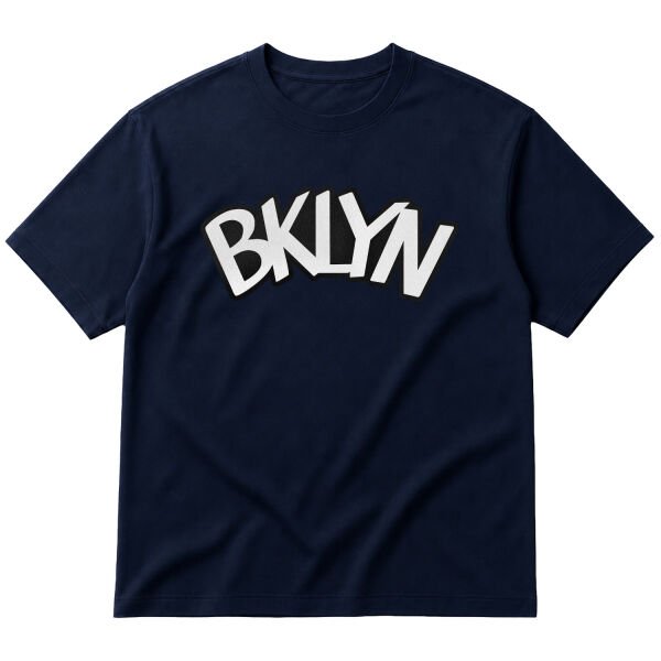 BKLYN Oversize Tişört M - İndigo Mavisi