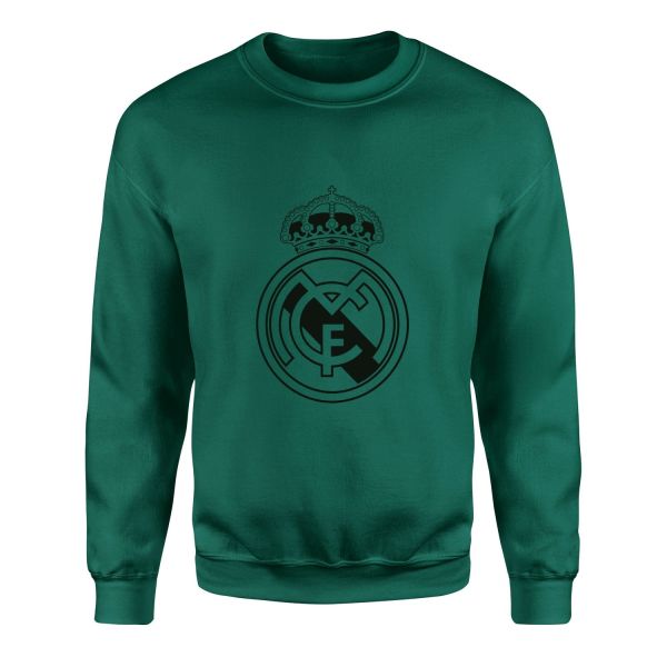 Real Madrid Shield Sweatshirt S - Nefti Yeşili